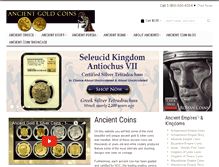 Tablet Screenshot of ancientgoldcoins.com